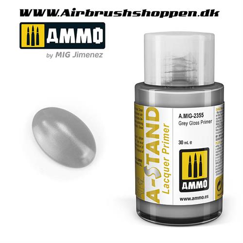 A.MIG 2355 Grey Gloss Primer  - A-Stand paint 30 ml